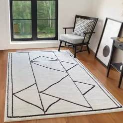 Kirklands Home Ivory Moroccan Area Rug, 7x9
