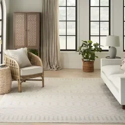 Kirklands Home Moroccan Washable Area Rug, 9x12 Ivory Best