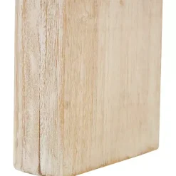 Kirklands Home Natural Wood Grain Console Table Ivory Hot