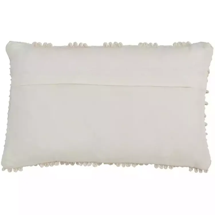 Pillows>Kirklands Home Ivory Nubby Decorative Lumbar Pillow White