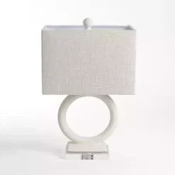Kirklands Home Open Circle Table Lamp Ivory Hot