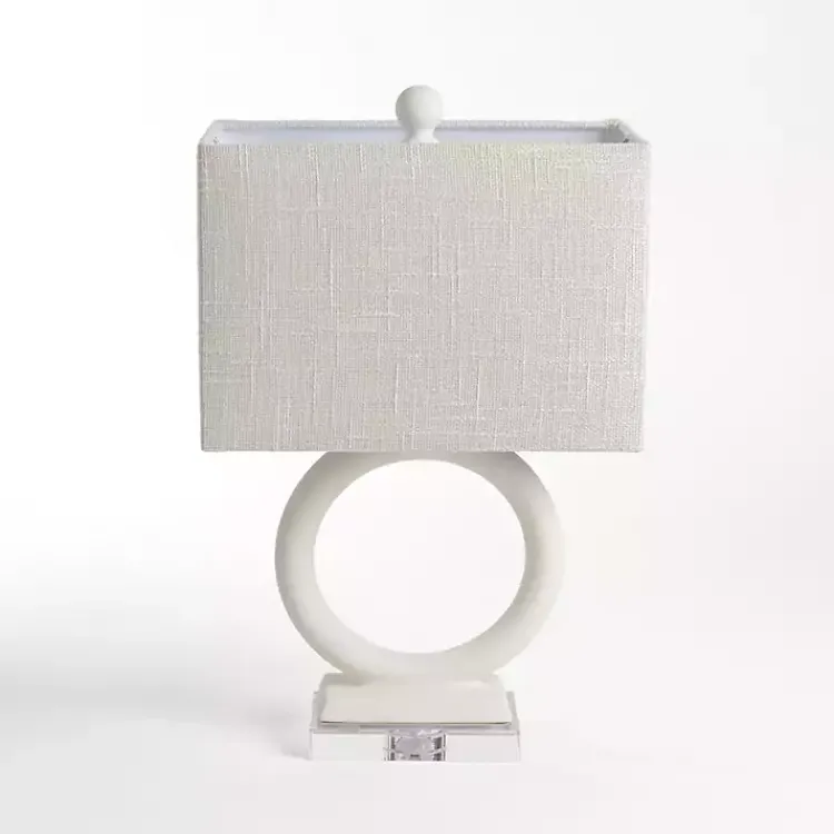 Kirklands Home Open Circle Table Lamp Ivory Hot