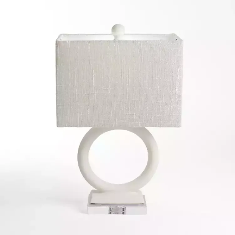 Kirklands Home Open Circle Table Lamp Ivory Hot
