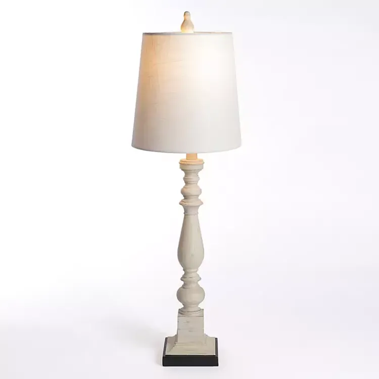 Kirklands Home Ivory Prussia Buffet Lamp White