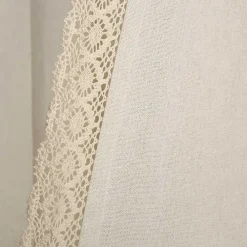 Kirklands Home Rosalie Curtain Panel Set, 108 in. Ivory Sale