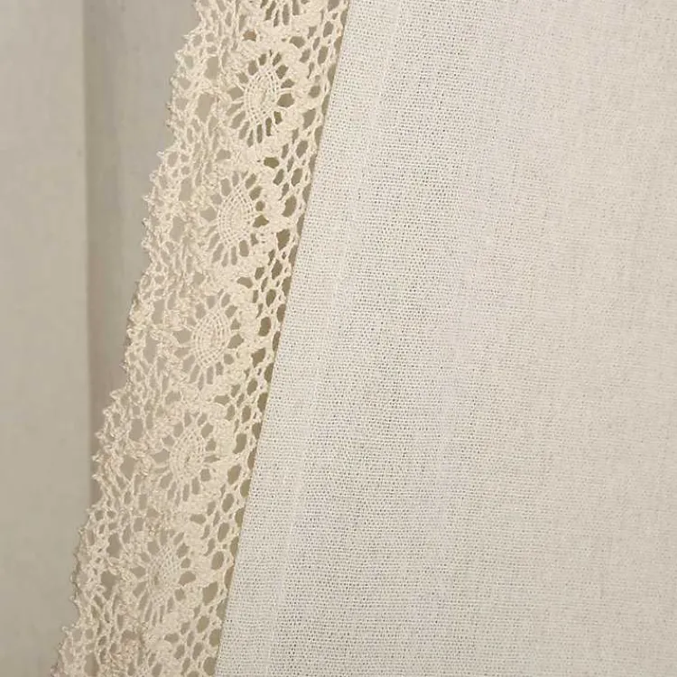 Kirklands Home Rosalie Curtain Panel Set, 108 in. Ivory Sale