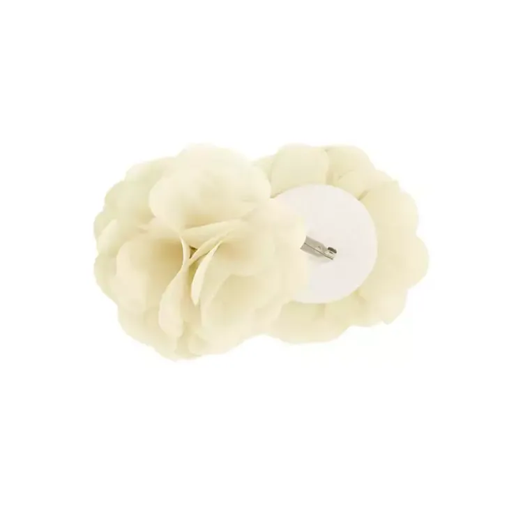 Kirklands Home Rosette Tab Top Curtain Panel, 84 in. Ivory Best
