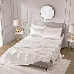 Kirklands Home Satin 6-pc. California King Sheet Set Ivory Hot