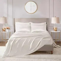 Kirklands Home Satin 6-pc. Full Sheet Set Ivory Discount