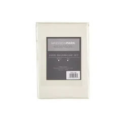 Kirklands Home Satin Standard 2-pc. Pillow Case Set Ivory New