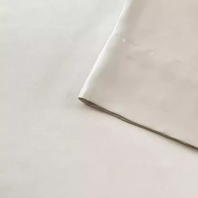 Kirklands Home Satin Standard 2-pc. Pillow Case Set Ivory New