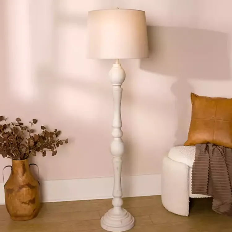 Kirklands Home Savannah Floor Lamp Ivory Best