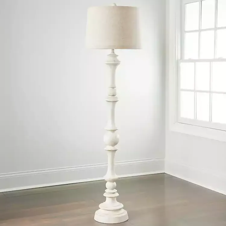 Kirklands Home Savannah Floor Lamp Ivory Best