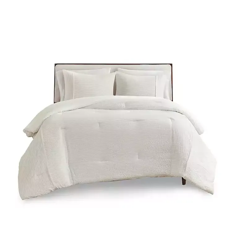 Kirklands Home Seersucker 3-pc. Full/Queen Comforter Set Ivory Hot