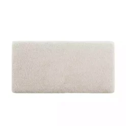 Kirklands Home Ivory Sherpa & Walnut Rectangle Storage Ottoman Outlet
