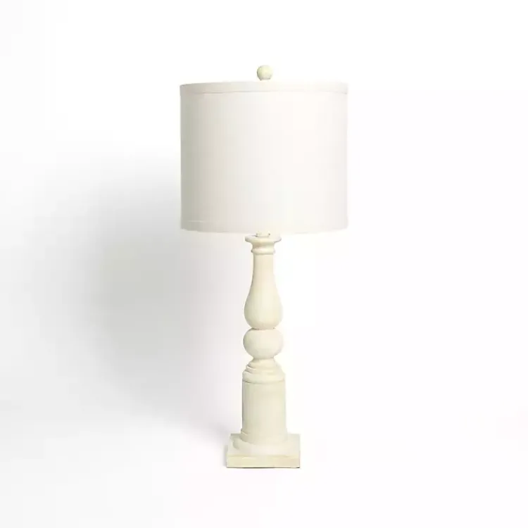Kirklands Home Spindle Charlotte Table Lamp Ivory Clearance