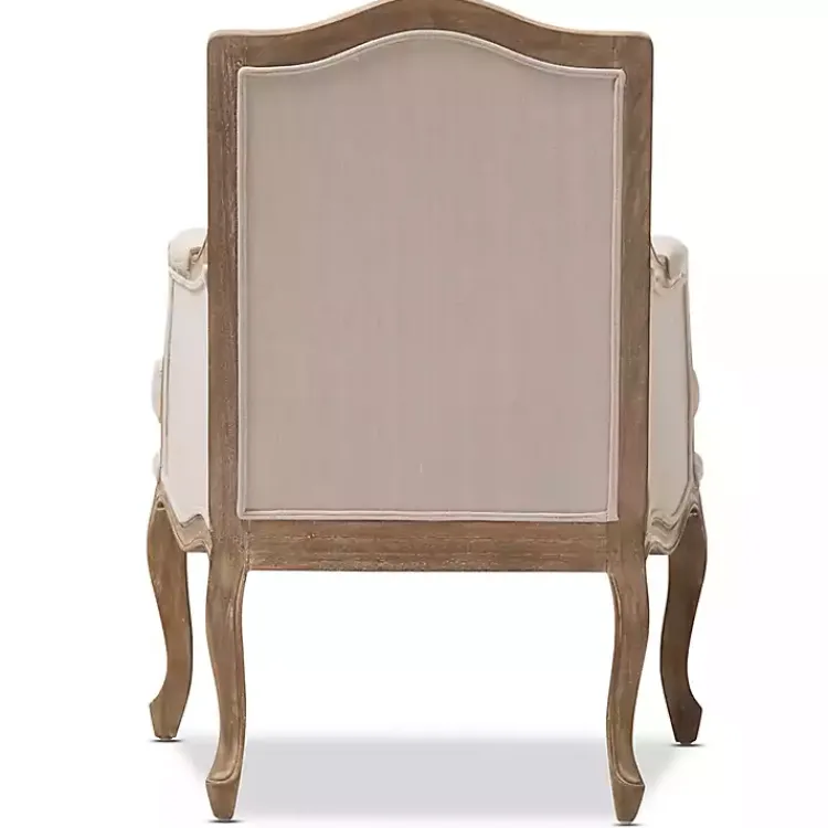 Kirklands Home Streaked Antique Accent Chair Ivory Online