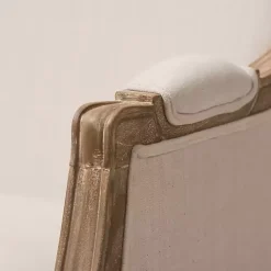 Kirklands Home Streaked Antique Accent Chair Ivory Online