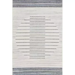 Kirklands Home Ivory Striated Sphere Washable Area Rug, 3x5 Discount