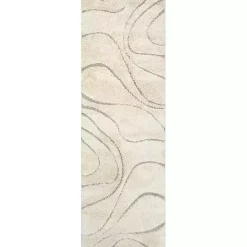 Kirklands Home Swirl Carolyn Runner Ivory Hot