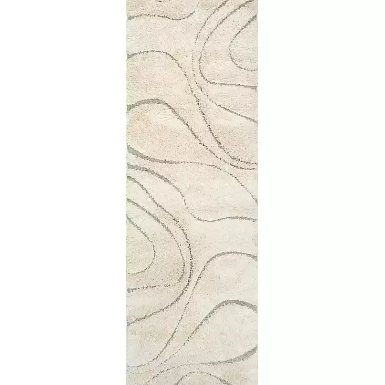 Kirklands Home Swirl Carolyn Runner Ivory Hot
