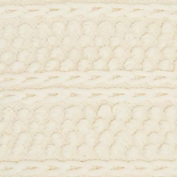 Pillows>Kirklands Home Textured Stripes Pillow Ivory
