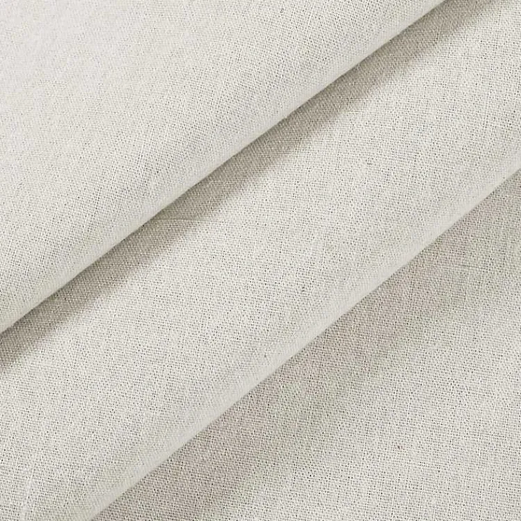 Kirklands Home Top Knotted Burlap Curtain Panel Set, 95 in. Ivory Clearance