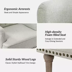 Kirklands Home Tufted Britt Accent Chair Ivory Best