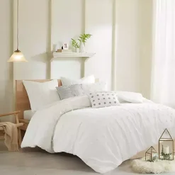Kirklands Home Tufted Cotton 7-pc. Full/Queen Duvet Set Ivory Clearance