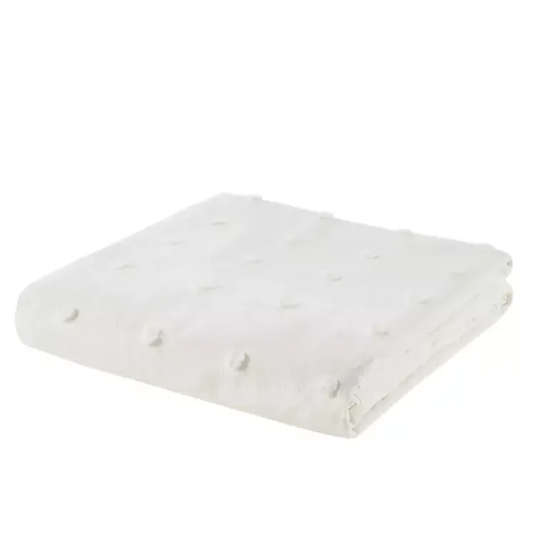 Kirklands Home Tufted Cotton 7-pc. Full/Queen Duvet Set Ivory Clearance
