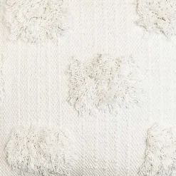 Pillows>Kirklands Home Ivory Tufted Dots Throw Pillow White