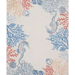 Kirklands Home Ivory Underwater Paradise Area Rug, 7x9 Discount