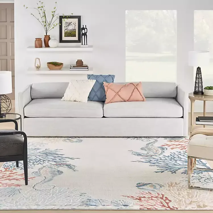 Kirklands Home Ivory Underwater Paradise Area Rug, 7x9 Discount