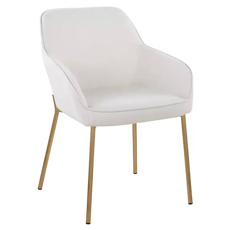 Kirklands Home Upholstered Daniella Dining Chairs, Set of 2 Ivory Best