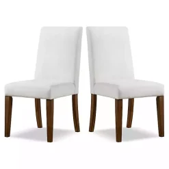 Kirklands Home Upholstered Katie Dining Chairs, Set of 2 Ivory Outlet