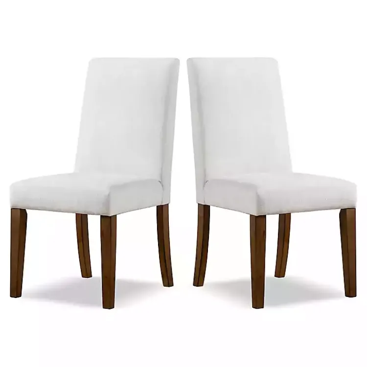 Kirklands Home Upholstered Katie Dining Chairs, Set of 2 Ivory Outlet