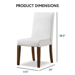 Kirklands Home Upholstered Katie Dining Chairs, Set of 2 Ivory Outlet