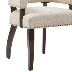 Kirklands Home Upholstered Tufted Dining Chairs, Set of 2 Ivory Outlet