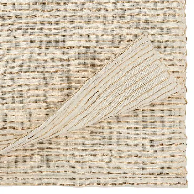 Kirklands Home Water Hyacinth Table Runner Ivory Online