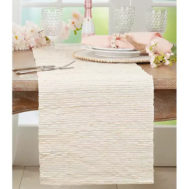 Kirklands Home Water Hyacinth Table Runner Ivory Online