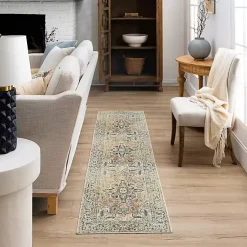 Kirklands Home Wilcox Medallion Runner, 2x8 Ivory Hot