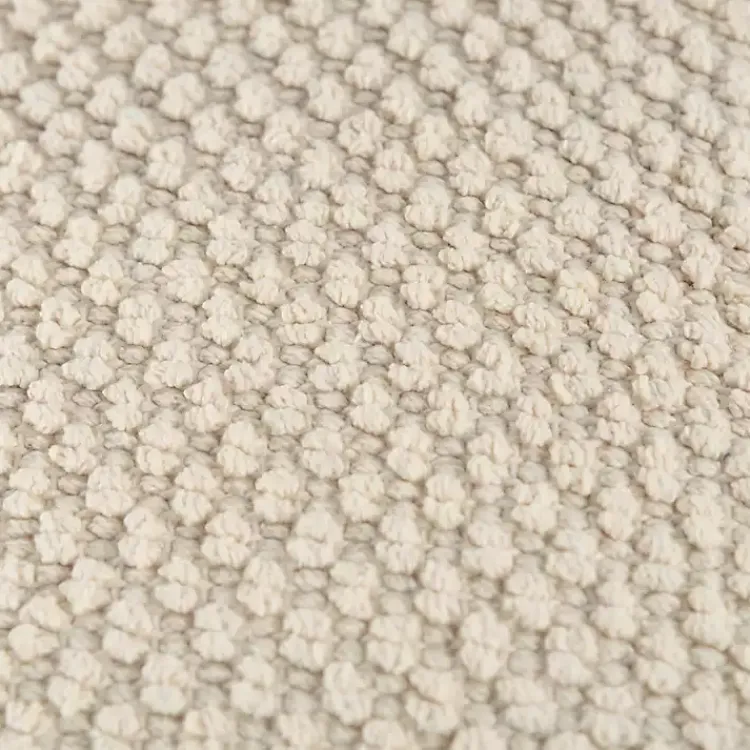 Pillows>Kirklands Home Woven Nubby Pillow Ivory