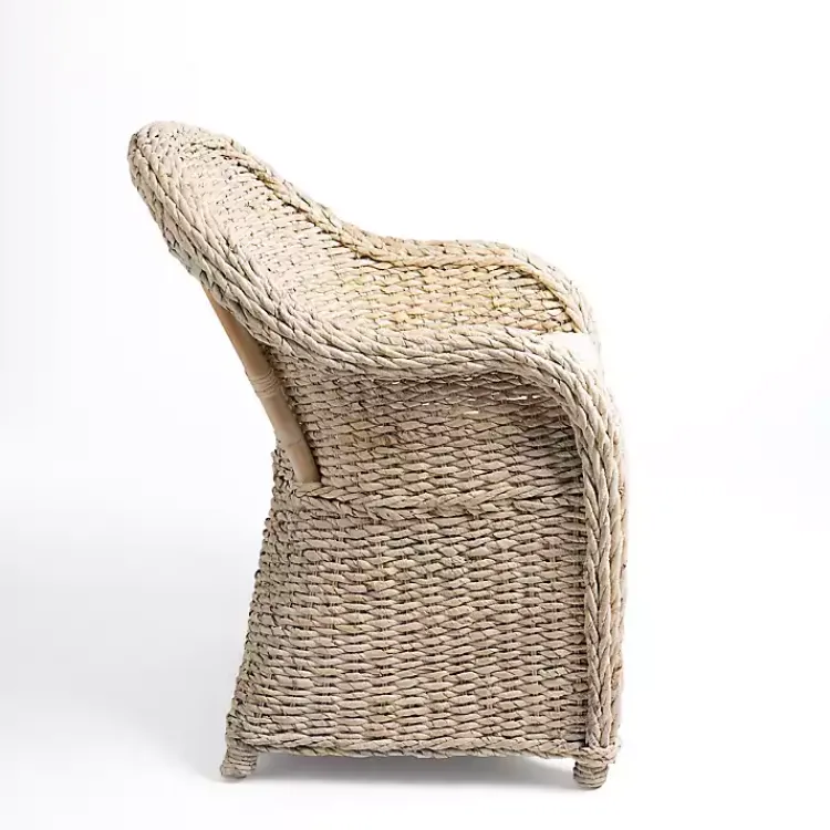 Kirklands Home Woven Rattan Dining Chair Ivory Sale