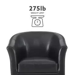 Kirklands Home Jack Barrel Back Club Chair Black Clearance