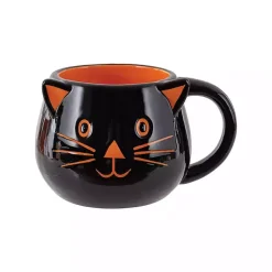 Halloween>Kirklands Home Jack O' Lantern & Cat Halloween Mugs, Set of 2