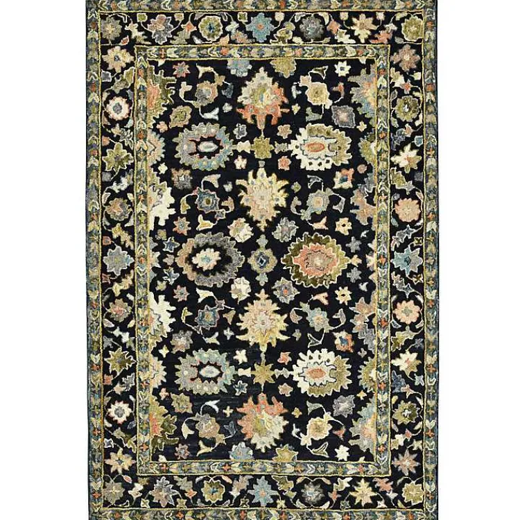 Kirklands Home Jackson Black Hand-Tufted Area Rug, 5x7 Sale