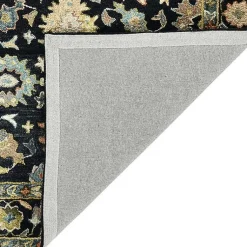 Kirklands Home Jackson Black Hand-Tufted Area Rug, 8x10 New