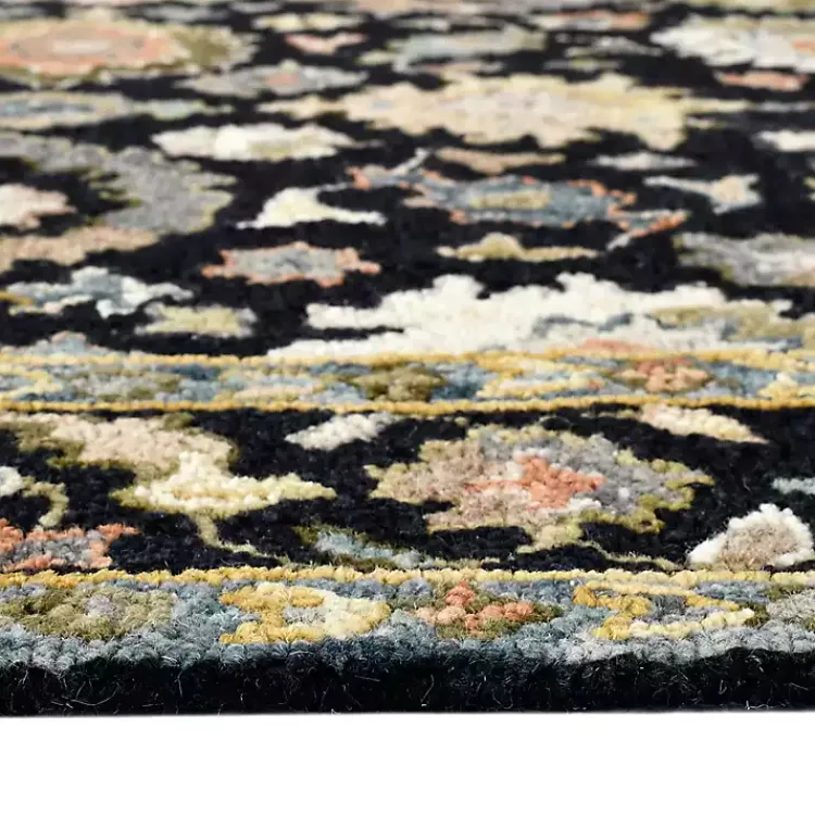 Kirklands Home Jackson Black Hand-Tufted Area Rug, 8x10 New