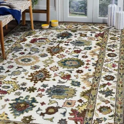 Kirklands Home Jackson Ivory Hand-Tufted Area Rug, 5x7 New
