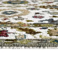 Kirklands Home Jackson Ivory Hand-Tufted Area Rug, 5x7 New